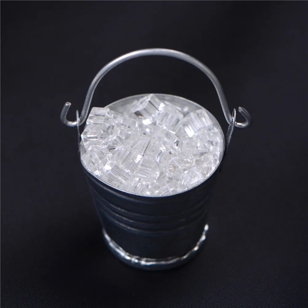 TOYZHIJIA 1:12 Scale Doll House Miniature Ice Cube Bucket
