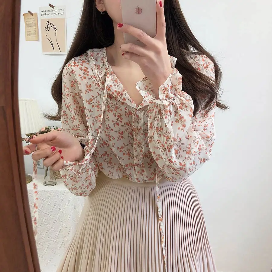  v neck sexy Shirt Summer apricot black chiffon Blouse Women Tops femme Casual Women short sleeve Gi