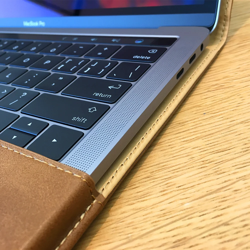 Jisoncase чехол для ноутбука MacBook Pro Retina 13 15 дюймов с Touch Bar чехол Luxury стенд Дизайн PU кожаный чехол тетрадь сумка