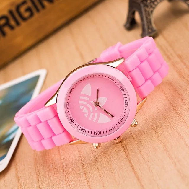 reloj mujer New Fashion Leaf grass sports Brand watch women men jelly silicone watch Hodinky quartz wrist watch kobiet zegarka