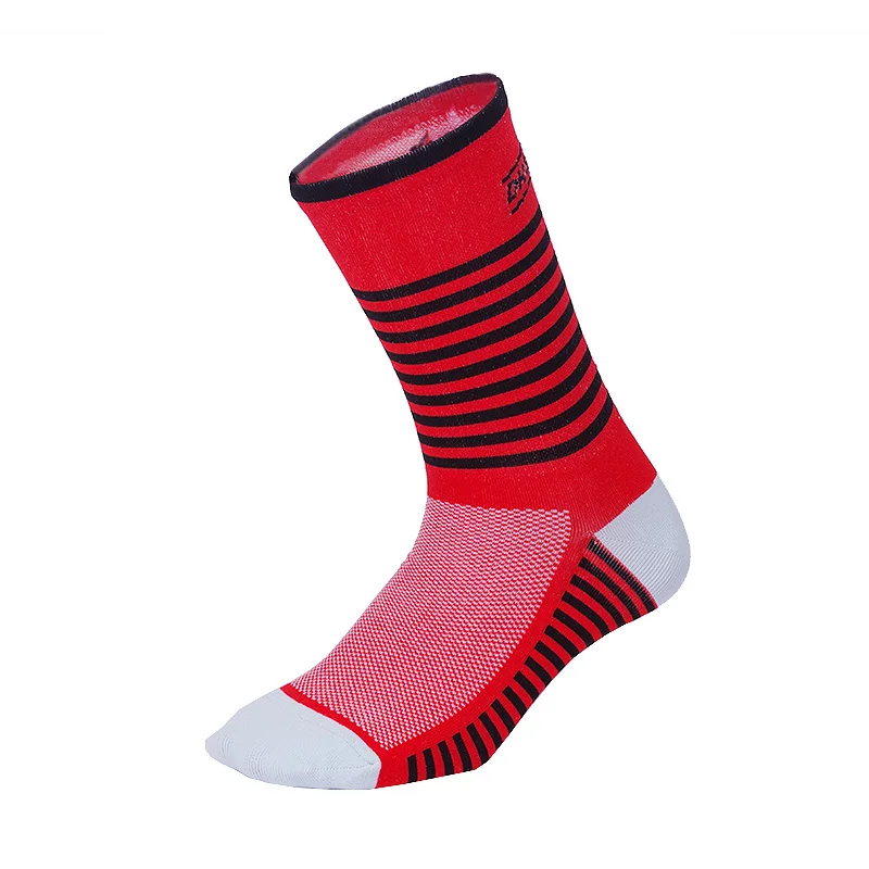 DH профессионального спорта Велоспорт брендовые носки защитить ноги дышащий носок Открытый Дорожный велосипед нейлон спортивные носки Аксессуары для велосипеда - Цвет: Red