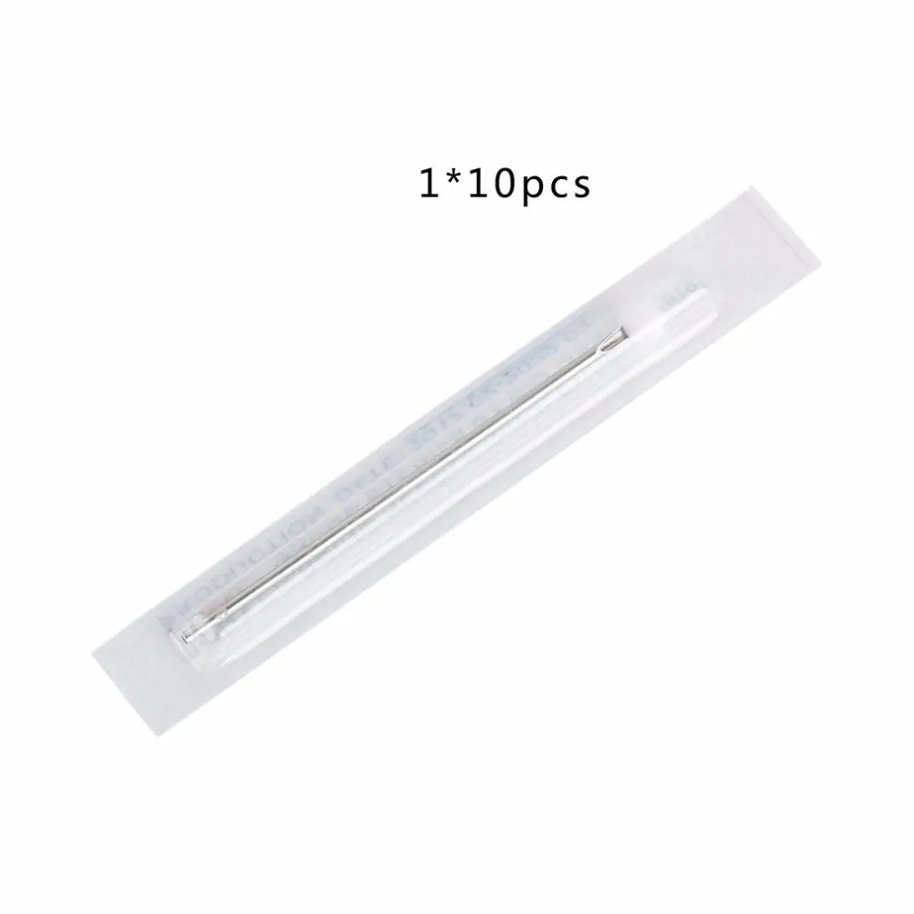 10pcs/lot 16G Piercing Needles Tattoo Accessory Disposable Sterile Body Piercing Needles for Navel Ear Nose Tattoo Needle