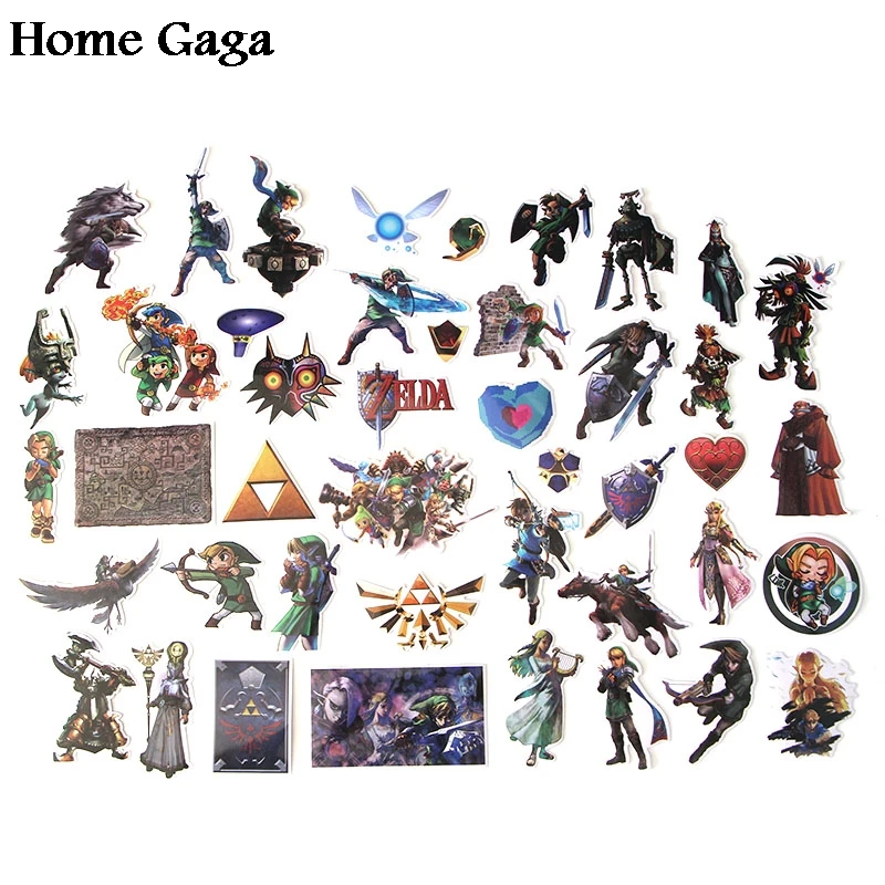 Homegaga 44 шт. Мультяшные наклейки для ноутбука скейтборда мотоцикла украшения дома