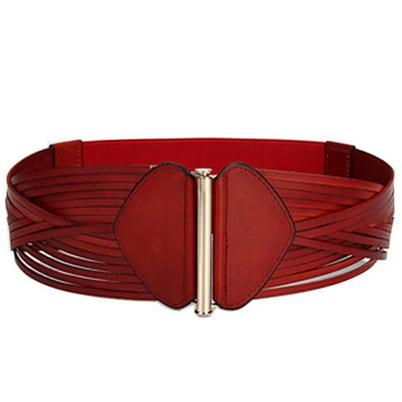 Korean high end women's belts leather girdle wide belts all match head