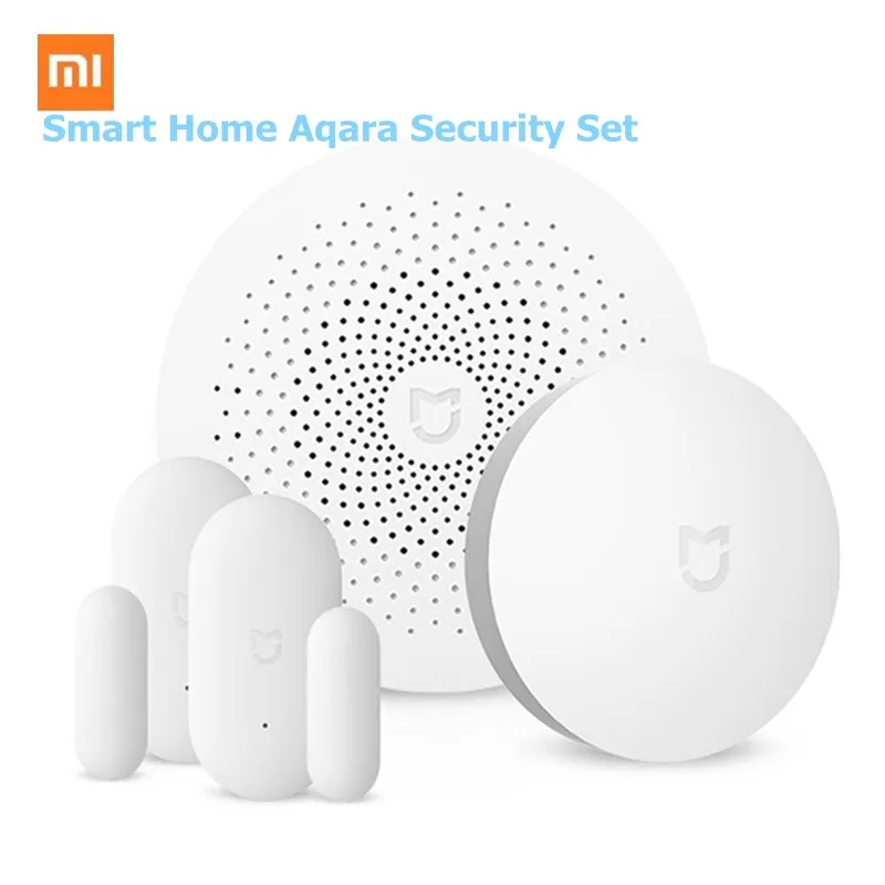 

Original Xiaomi Mijia Smart Home Aqara Security Set Gateway Remote Control Window Door Sensor Set Smart Switch Home Device