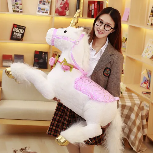 

Huge Stuffed Unicorn 100cm Horse Plush Toys Doll For Kids Children Christmas Gift Large Unicorn Stuffed Animal Soft Toy Fluffy