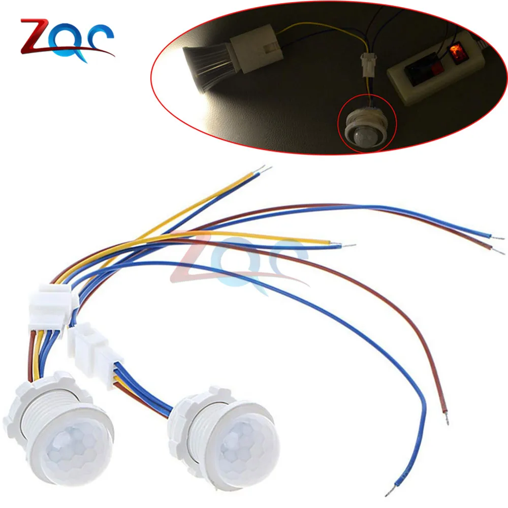 

LED Light PIR Infrared Switch Human Body Induction Sensor probe Time Delay Adjustable Mode Detector For Home Lighting LED Lamp