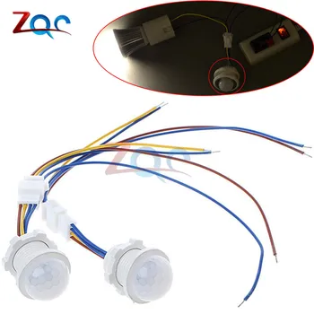 

LED Light PIR Infrared Switch Human Body Induction Sensor probe Time Delay Adjustable Mode Detector For Home Lighting LED Lamp