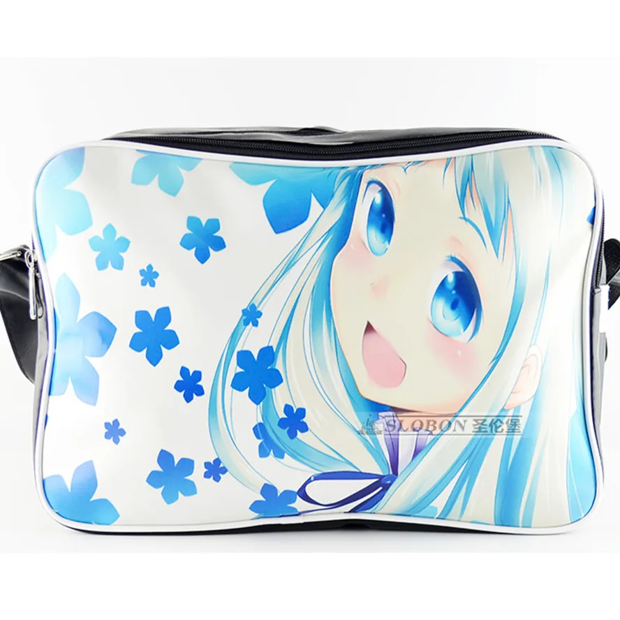 

We still don't know the name of the flower Cartoon Honma Meiko print Single shoulder ramp Handbags PU Casual fashion schoolbag