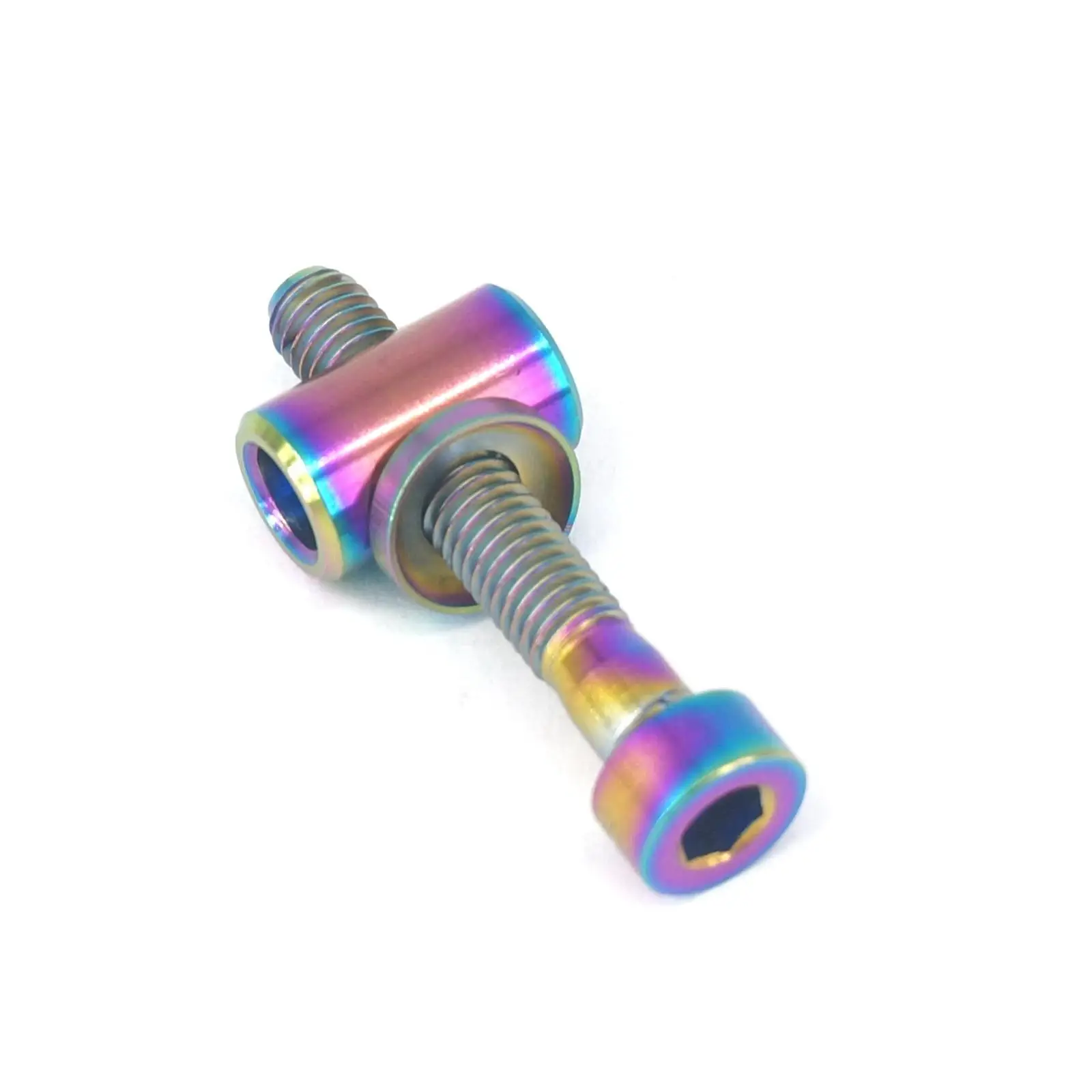 

M5x30mm Rainbow GR5 Titanium Alloy Screw Bolt & Washer & Barrel Nut For Bicycle Seat Post