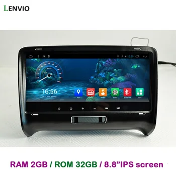 

Lenvio RAM 2GB+32GB 8.8"IPS Quad Core 2 Din Android 6.0 CAR GPS DVD Player For Audi TT 2006 2007 2008 2009-2013 2014 Radio DAB+