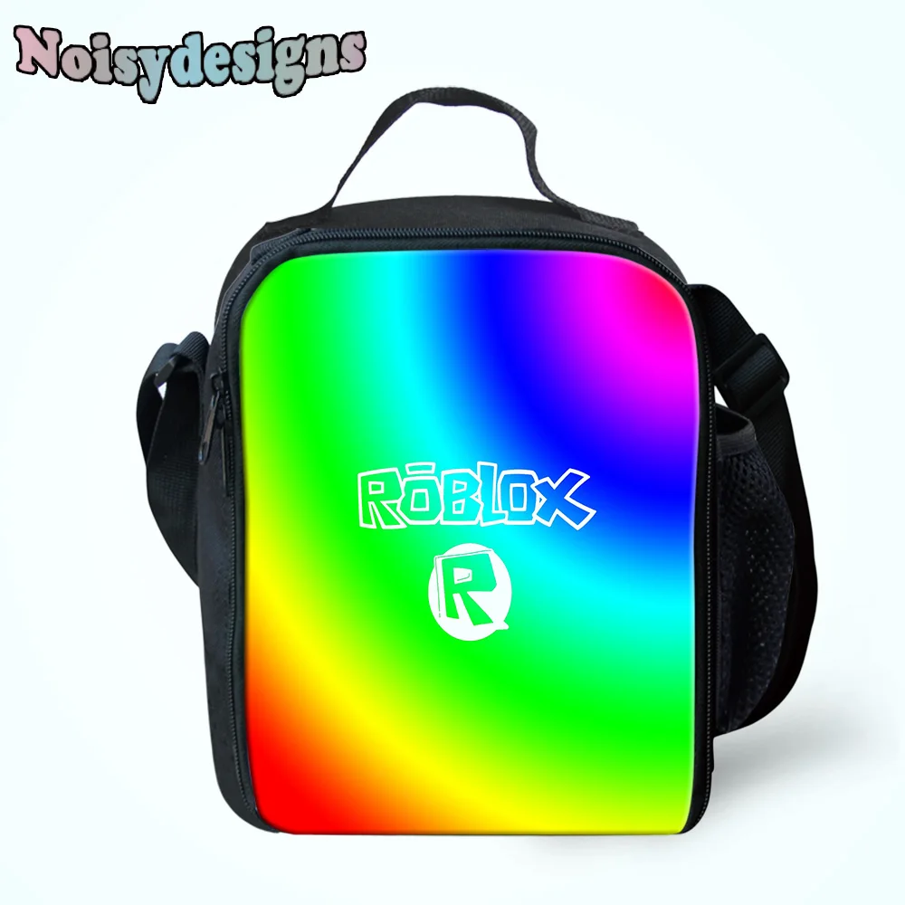 Us 1625 35 Offnoisydesigns Cute Roblox Games Package Food Meal Lunch Box Insulated Office Lunch Bag Multifunction Lunch Bag For Children Kids In - 