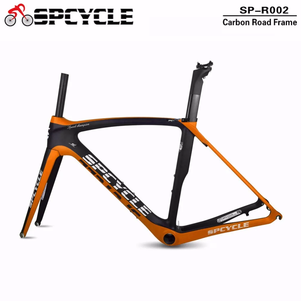 

Spcycle 700c Road Carbon Bicycle Frames, Full Carbon Aero Bycycle Framesets, Racing Cycling Carbon Bike Frames 50/53/55/57cm
