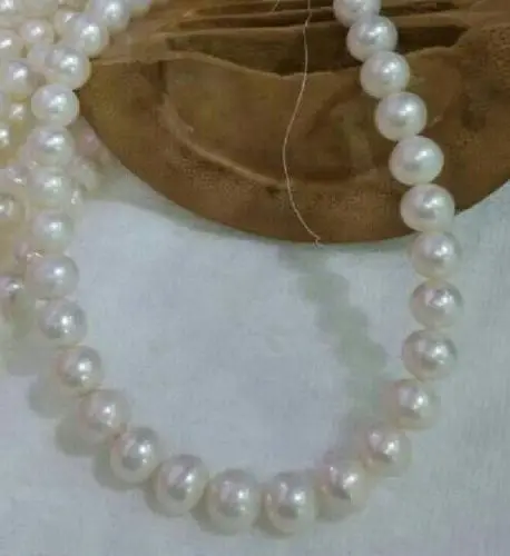 

xiuli 003527 VERY CHARMING 11-12MM SOUTH SEA WHITE PEARL NECKLACE 17.5INCH 14KGP