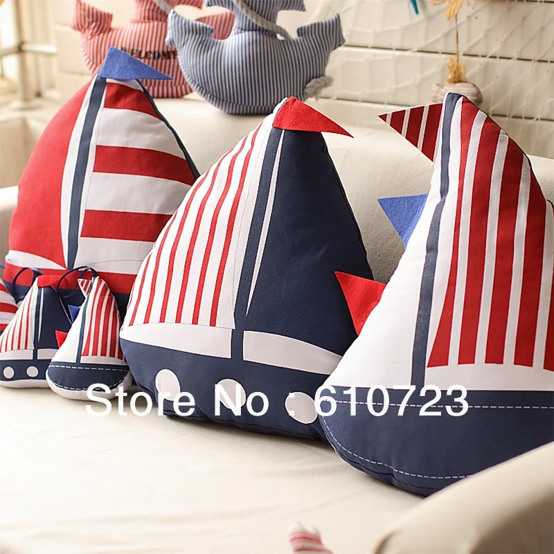

whole sales,small Mediterranean style ocean hold pillow cushion for leaning on the flag of the United States,hanging decoration