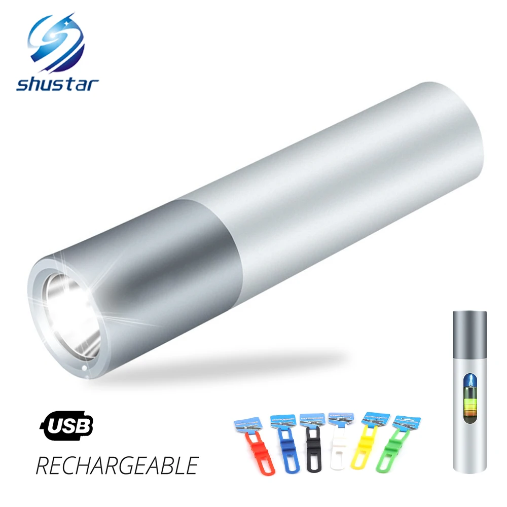 

USB Rechargeable Creative Bicycle light 3 Light mode LED Flashlight Super Endurance Zoom Waterproof Bike light Cycling lighting