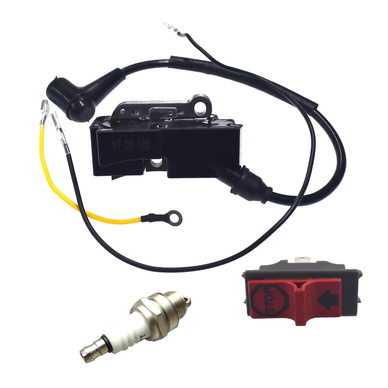 Ignition Coil Module Spark Plug Fits Husqvarna Chainsaw 365 371 372 385in Chainsaws from Tools