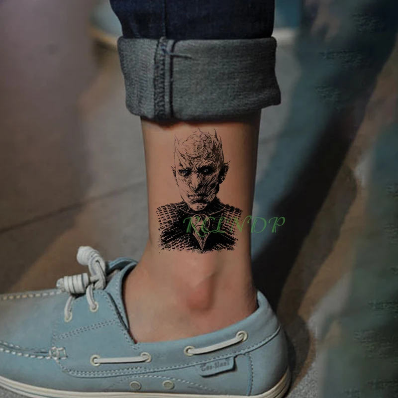 Водонепроницаемая Временная тату наклейка волк дракон змея наклейки флэш