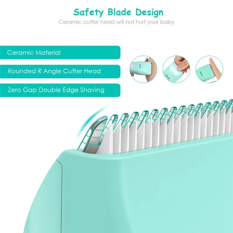 Electric Baby Hair Clipper Kids USB Chargeable Waterproof Hair Trimmer Kits