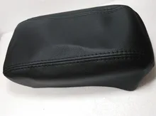 Пояса из натуральной кожи защиты площадки подлокотник Обложка для Hyundai Tucson PU бежевый серый черный центральной консоли подлокотник кожаный чехол