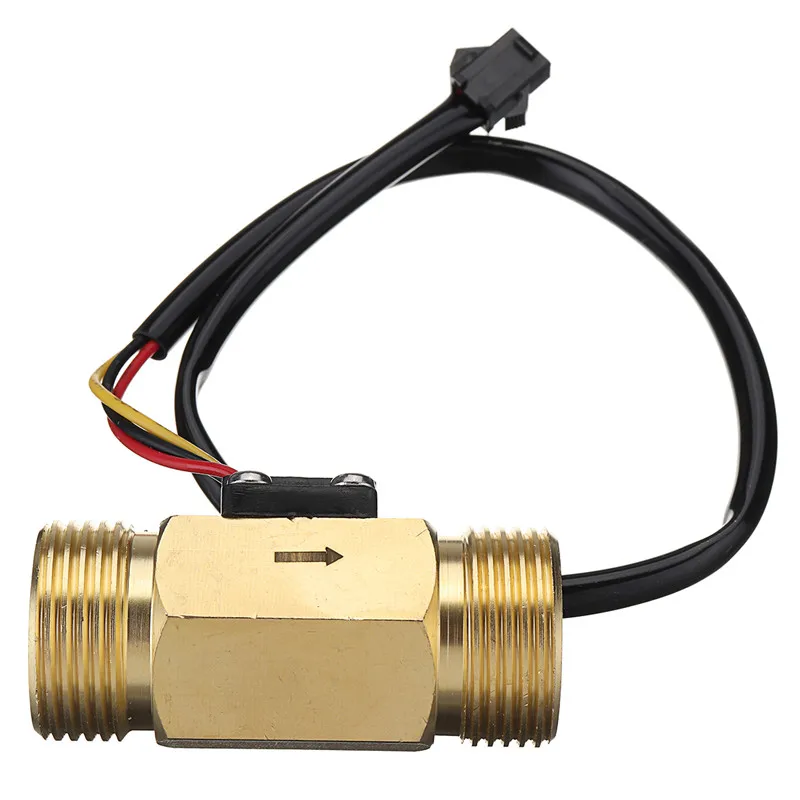 

High Quality DN20 G3/4'' Copper Water Flow Sensor Pulse Output Switch 2-45L/min Flowmeter Flow Sensor Switch Best Promotion