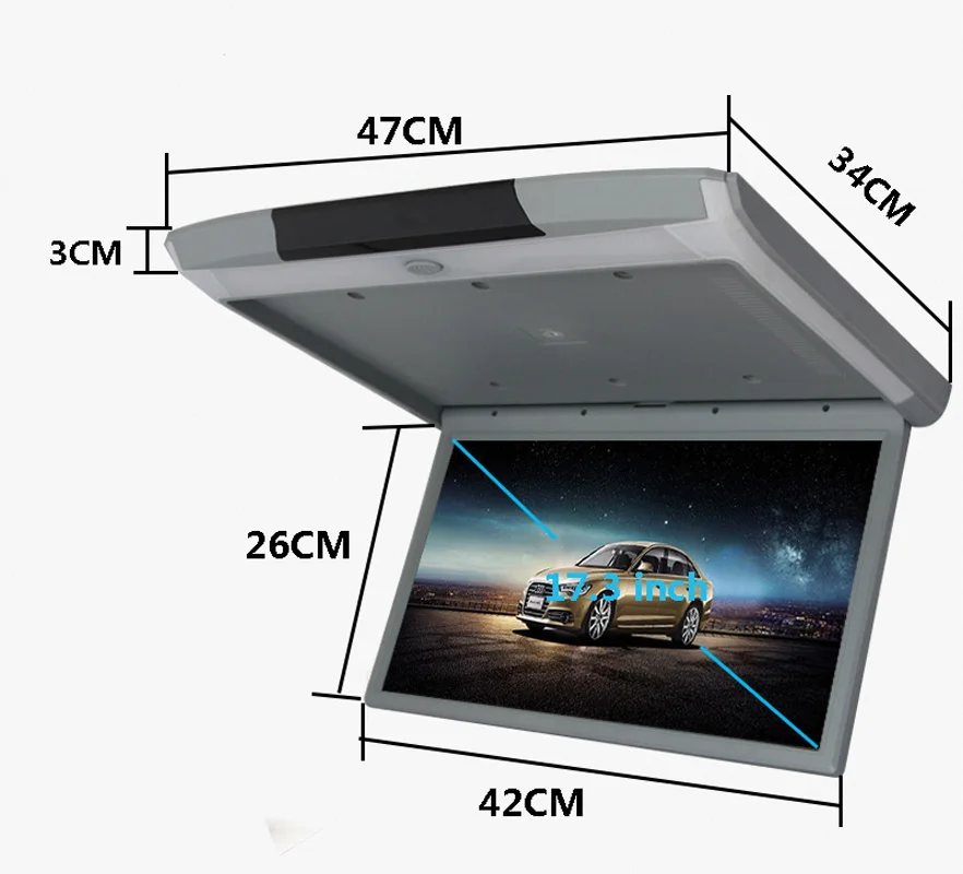 Сенсорный ЖК экран XST 17 3 дюйма IPS HD 1080P видео автомобильный монитор откидное