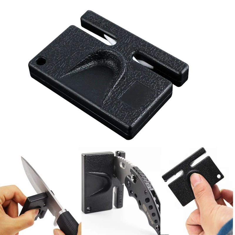 

mini Ceramic whetstone grindstone grinder grind stone knife sharpener sharpen hone pocket tool outdoor camp bushcraft keychain