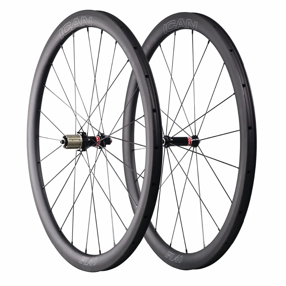 Clearance 700C carbon wheels China 40mm clincher road bike wheel with 25mm U shape rim Novatec straight pull hub Sapim CX-Ray spokes 1404g 4 Clearance 700C carbon wheels China 40mm clincher road bike wheel with 25mm U shape rim Novatec straight pull hub Sapim CX-Ray spokes 1404g 4