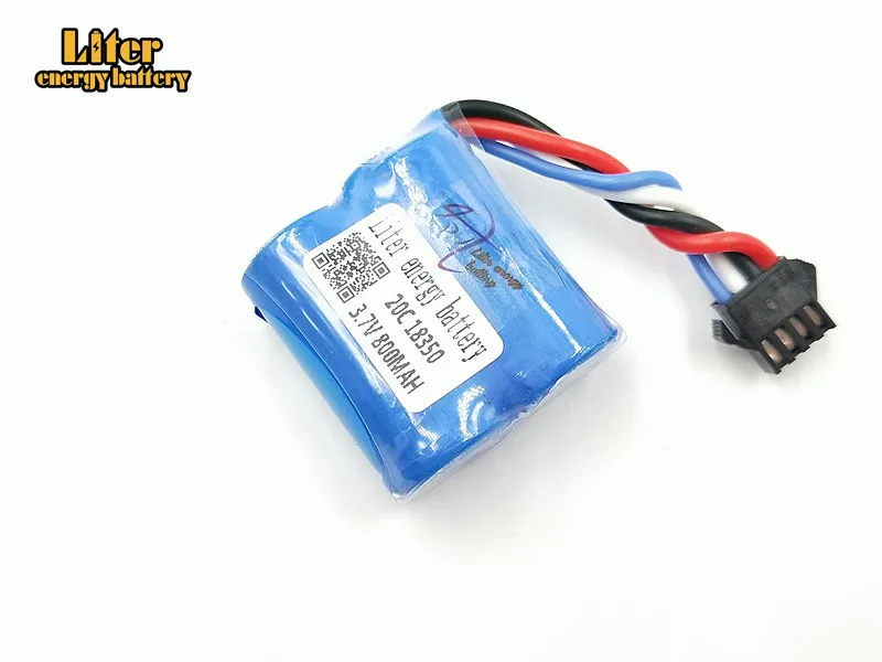 3 7 V 800mAh 18350 Lipo батарея для UDI R/C UDI001 UDI011 Venom скоростная лодка литий ионная SM 4P