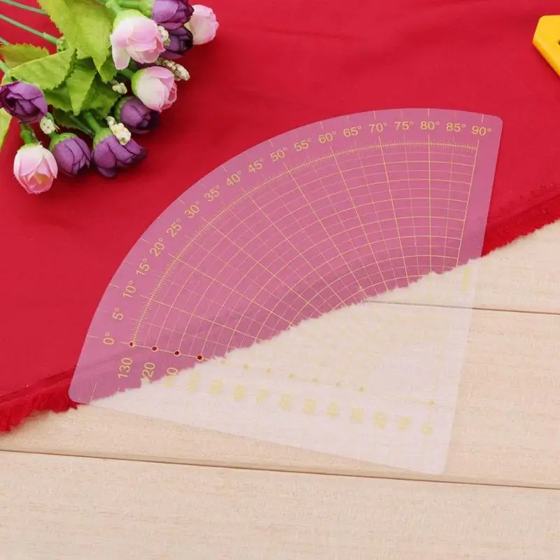 

Fan Shape Foot Seam Ruler Quilting Patchwork Scrapbook DIY Crafts Sewing Tools Rule-Foot Sewing Accessories Seam Ruler