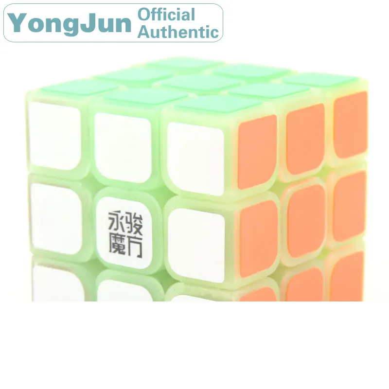 

YongJun SuLong 3x3x3 Magic Cube YJ Noctilucent 3x3 Nightlight Neo Speed Puzzle Antistress Fidget Educational Toys For Children
