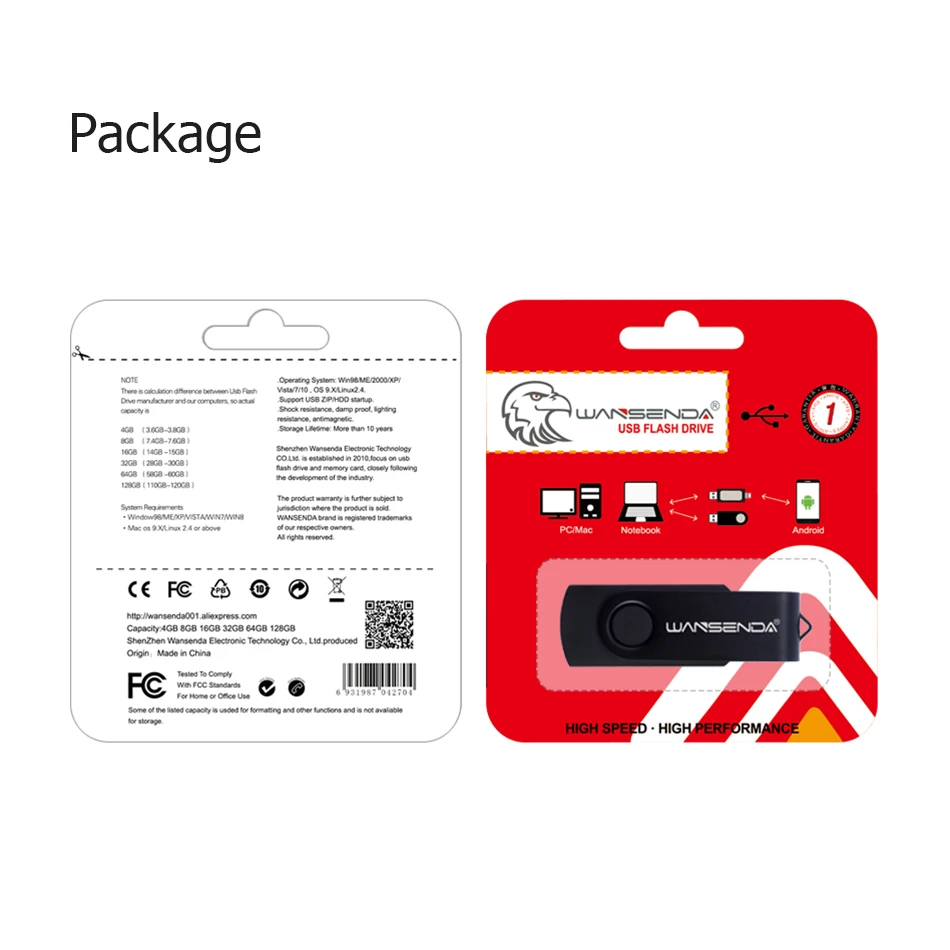 WANSENDA D300 USB Flash Drive 3.0 Pen Drive 128GB 64GB 32GB 16GB 8GB 4GB Rotating design Memory Stick Pendrive with free package WANSENDA D300 USB Flash Drive 3.0 Pen Drive 128GB 64GB 32GB 16GB 8GB 4GB Rotating design Memory Stick Pendrive with free package