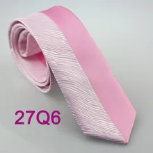 YIBEI coahella Галстуки Розовый узкий галстук тонкий шейный галстук половина серебра зебра полосатые Узкие галстуки Corbata мужские микрофибры новое поступление