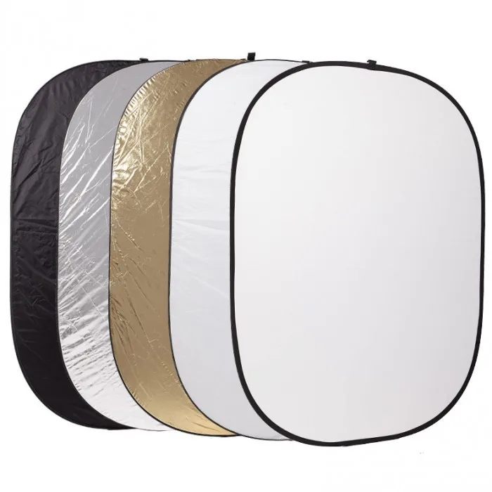 

Godox 5 in 1 Photography background Reflector board Collapsible 100*150cm Lighting Diffuser Round Reflector Disc