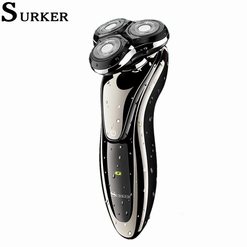 

Surker Electric Shaver Triple Blade Men Shaving Machine Waterproof Rechargeable Razor Gifts for Husband Father SK-320