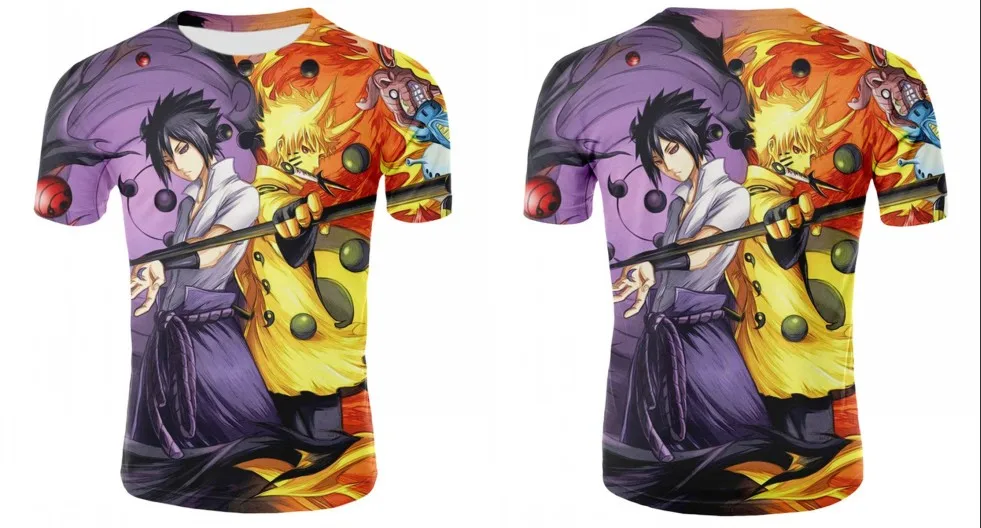 Аниме футболка для мужчин/женщин 3D футболки с рисунком Наруто Какаши футболки летняя мода уличная одежда топы Харадзюку уличные футболки