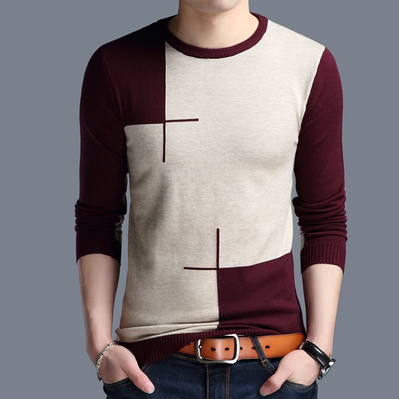 Nisexper 2018 новый модный весенний мужской свитер Пуловеры простой стиль хлопок вязаный свитер с v-образным вырезом Джемперы тонкий мужской