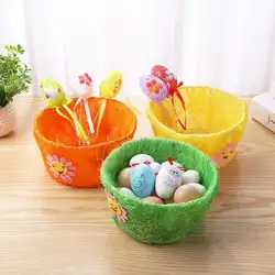 Пасхальное ремесло игрушки яйцо для хранения тарелка 3D цветок органайзер для игрушек Сладкая коробка «сделай сам» детский сад фестиваль