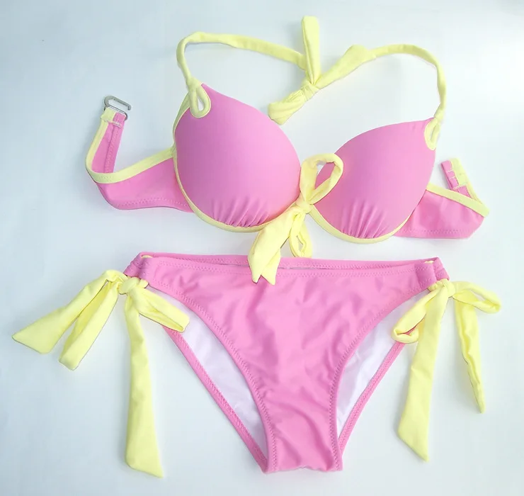 New Summer Swimwear Padded Swimsuit Bikinis Sets Cheap Cute