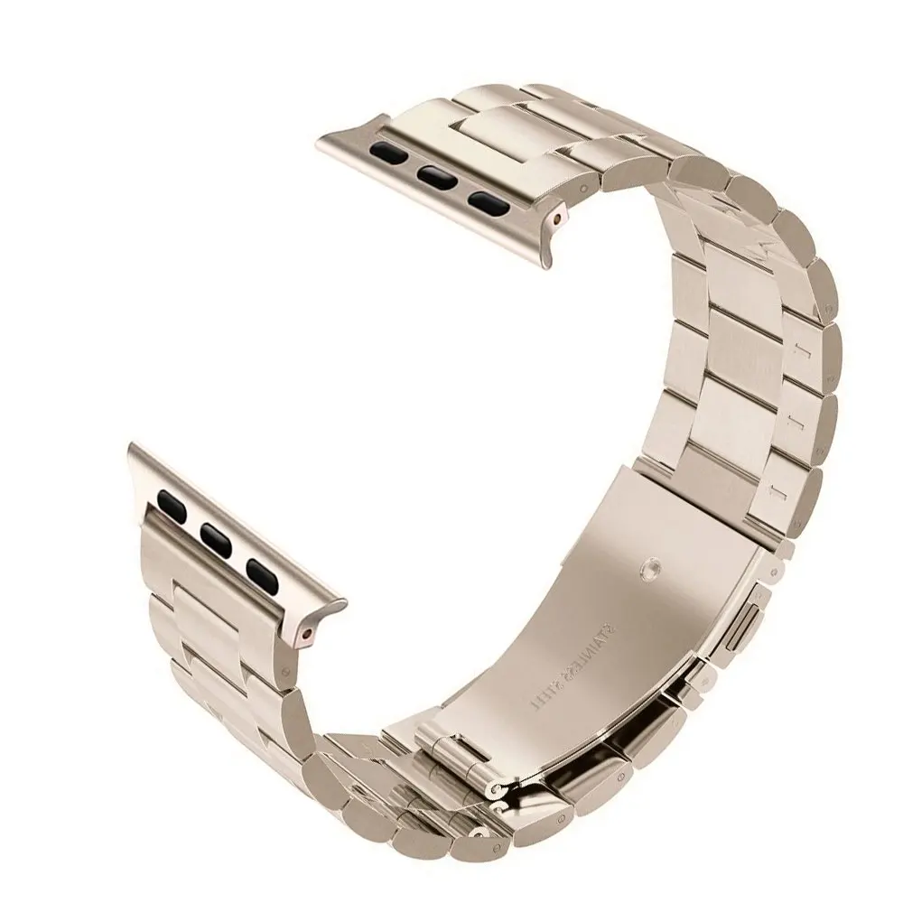 Joyozy ремешок из нержавеющей стали для Apple Watch Band 38 мм 42 мм Металлические звенья браслет умный ремешок для Apple Watch Series 1 2 3
