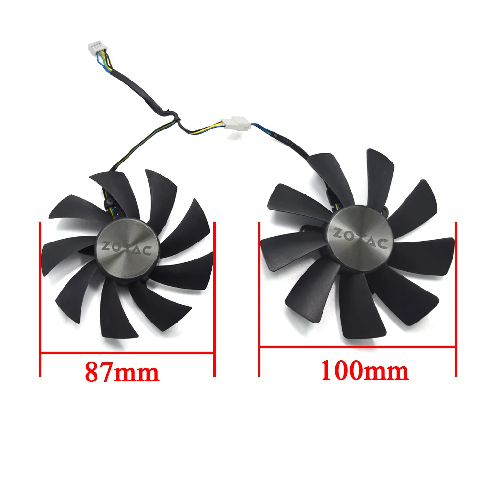 Вентилятор охлаждения 87 мм GA92S2H 100 GAA8S2H GAA8S2U 4Pin для ZOTAC GTX 1060 1070 Ti MINI HA 1080 Dual