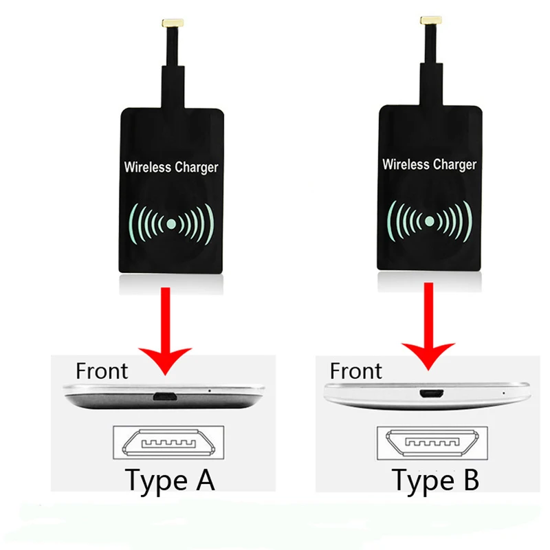 

Qi Wireless Charger Receiver for Huawei P20 Pro iPhone 5 5S 6 6S Plus Charging Pad Ultra-light Wireless Chargingng Receiver