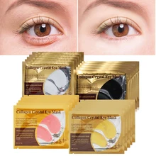 10pcs=5pair Black Crystal Collagen Eye Mask Patches for Eyes Pads Anti Dark Circle Remover Puffiness Moisturizing Eye Care