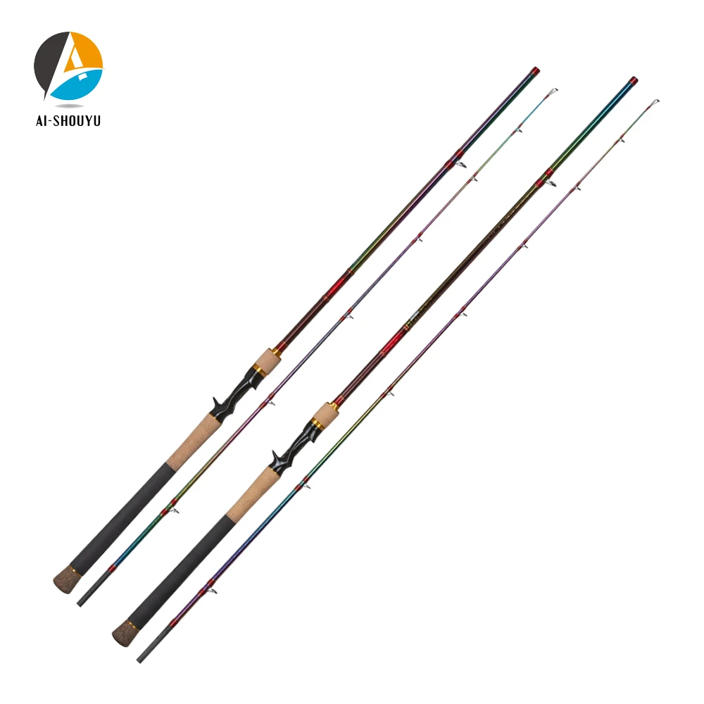 Aishouyu New Snakehead Lure Rod Xf Action Xh Power Full Fuji Casting Fishing Rod Travel Fishing