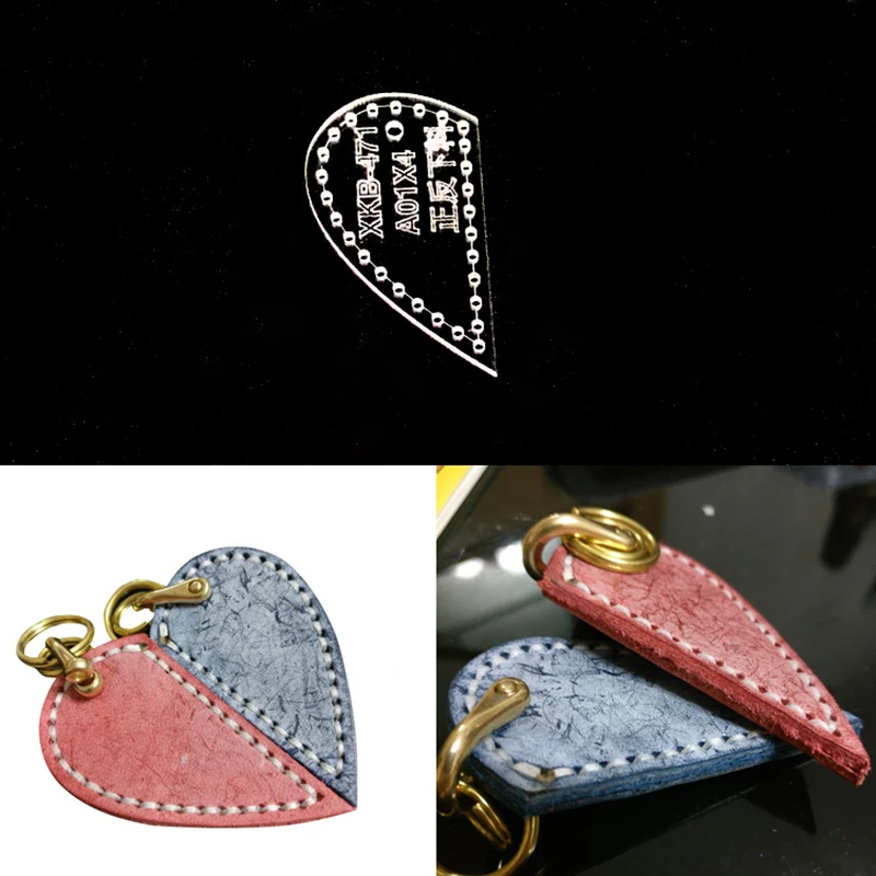 

Lychee Life 1 PC Love Shaped Sewing Pattern Acrylic Couple Pendant Stencil Template DIY Handmade Leather Crafts Supplies