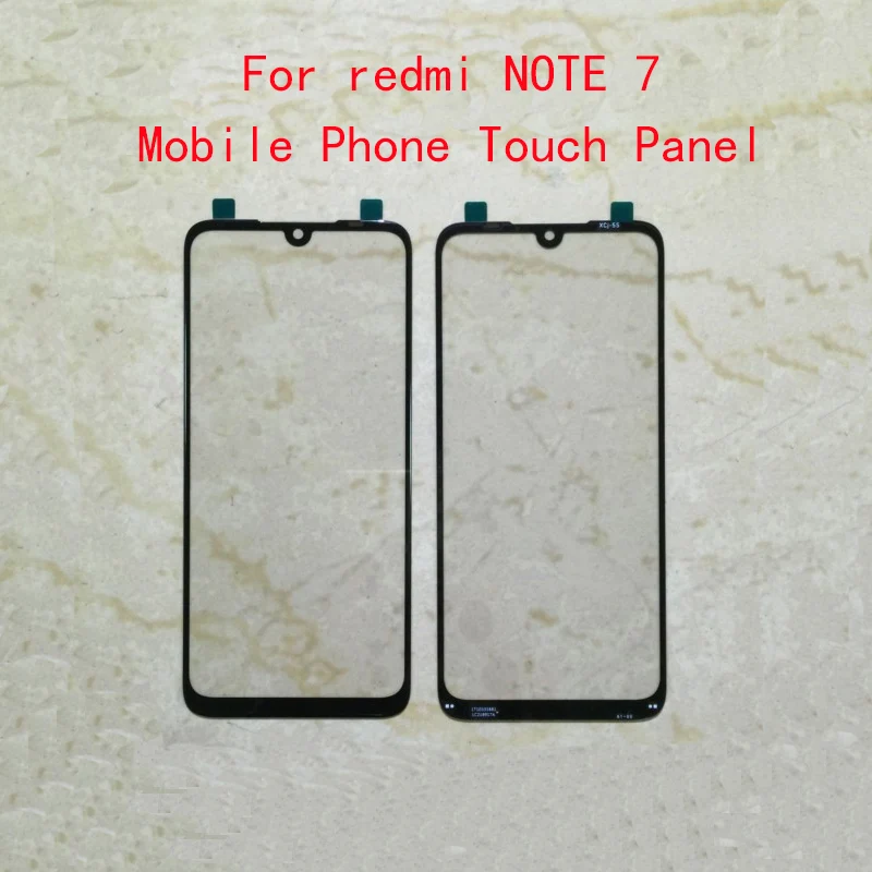 

Mobile Phone Touch Panel For redmi NOTE 7 Panel Front Glass Lens Replacement NO LCD DISPLAY