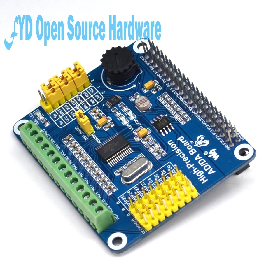 Beste Hoge Nauwkeurigheid Raspberry Analoge Apparaten AD DA Digitaal naar Analoog Digitale Modules