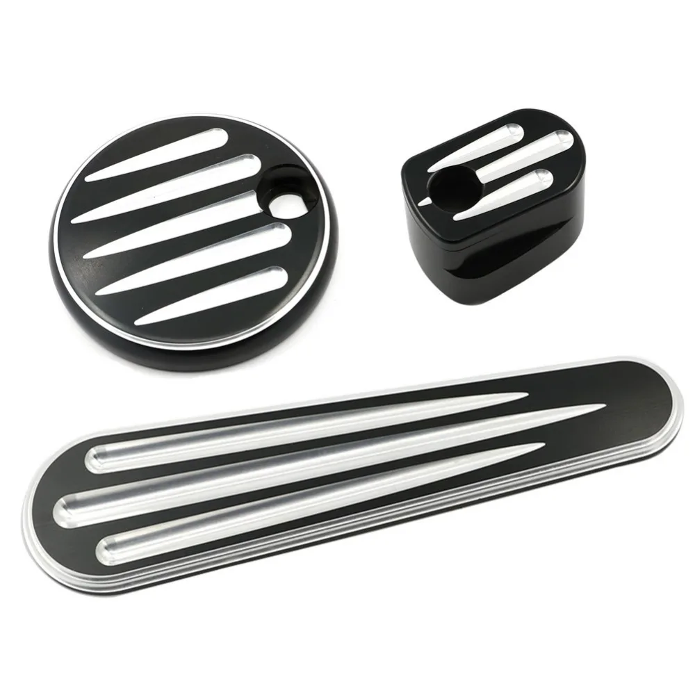 Automotive Black Fuel Tank Door Dash Track Insert Ignition