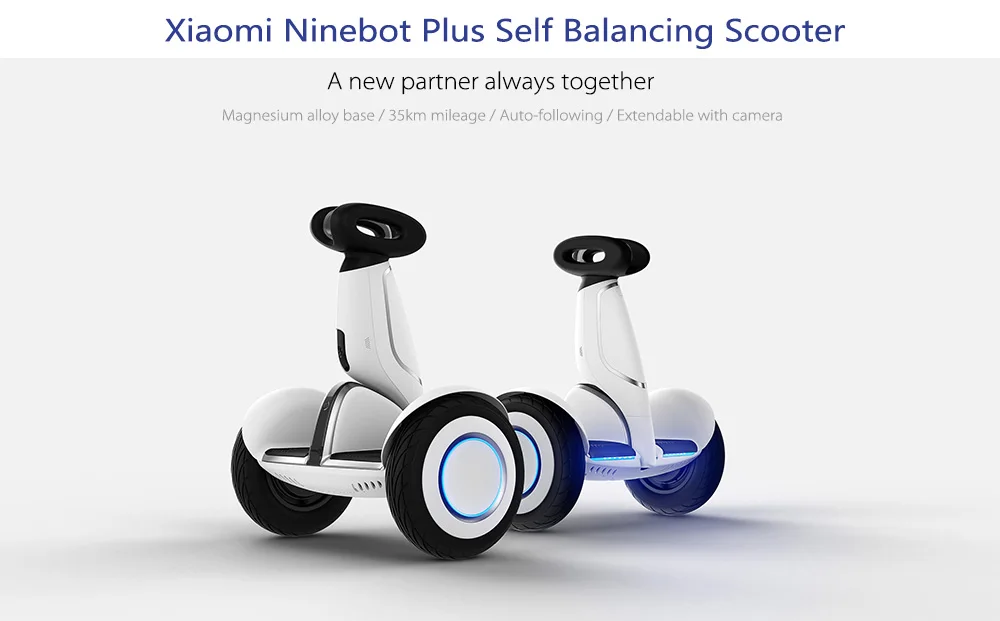 Mi Nine Plus Электрический 11 дюймовый самобалансирующийся скутер 18 км/ч Максимальная скорость 35 км максимальный пробег 400 Вт x 2 мотор