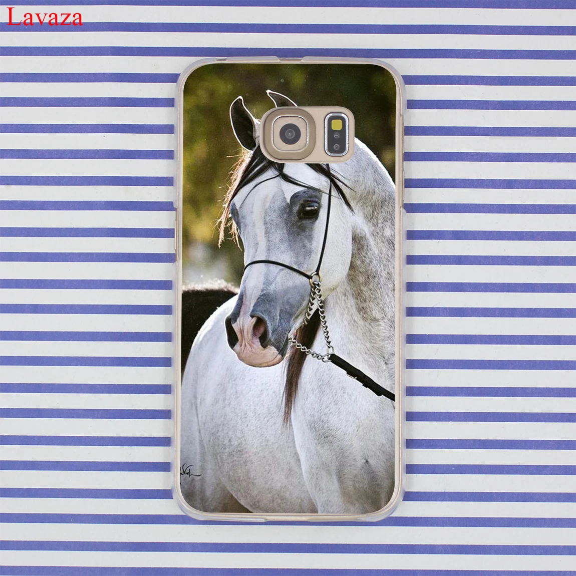 Жесткий прозрачный чехол для телефона Lavaza с акварельными лошадьми и бегущими лошадьми для samsung Galaxy S10 E S10E S8 S9 Plus S6 S7 Edge - Цвет: 5